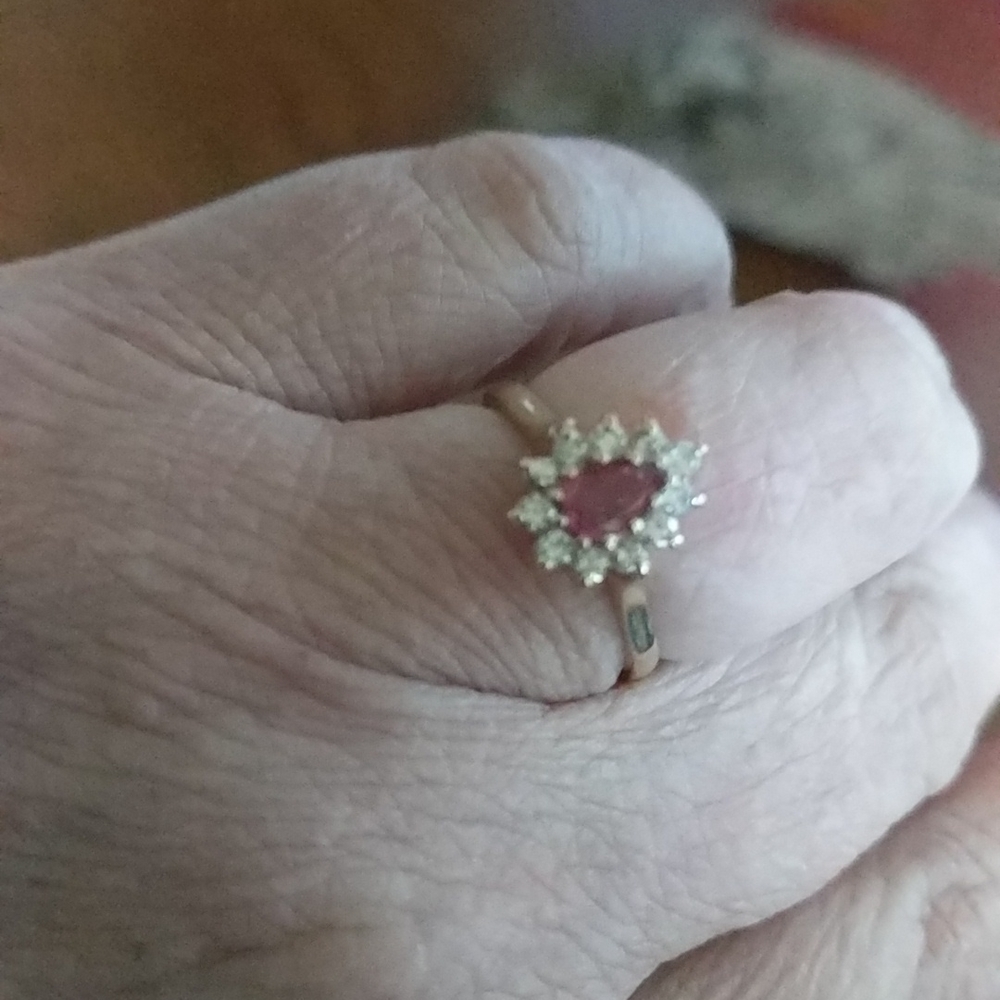 Ruby & Diamond Ring 14K